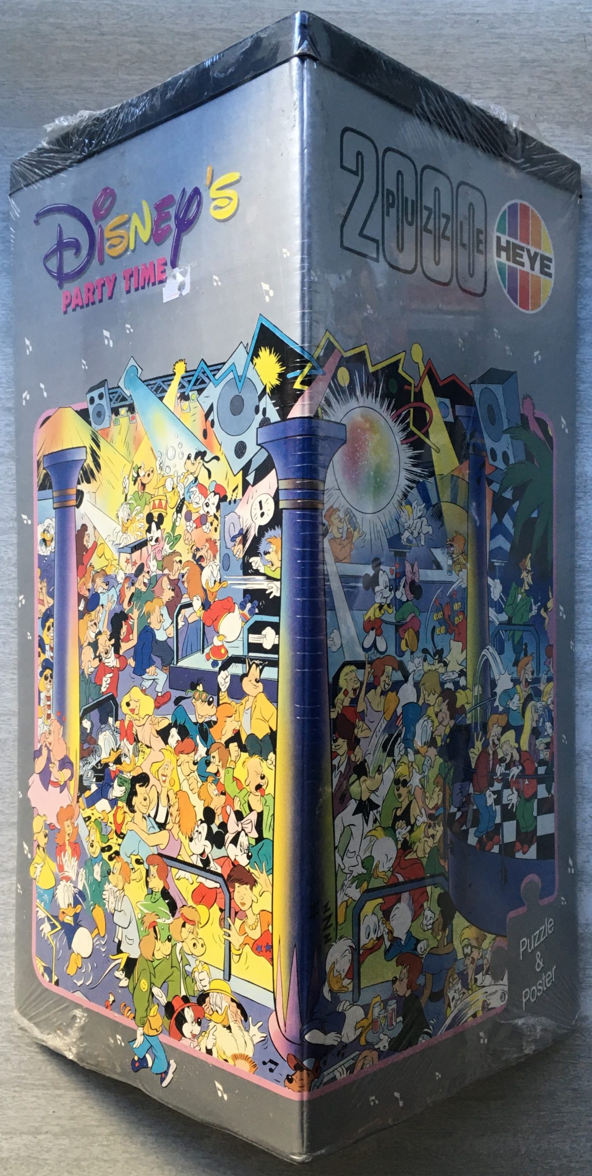 2000, Heye, Disney's Party Time, by Ulrich Schröder, Factory Sealed, 2023-12-09 Image of the puzzle 2000, Heye, Disney's Party Time, by Ulrich Schröder, Factory Sealed, Picture of the box