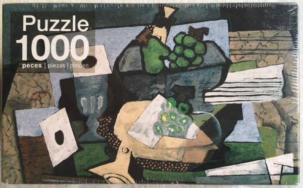 Image of the puzzle 1000, Laie, Still Life with Grapes and Clarinet, by George Braque, Factory Sealed, Picture of the box