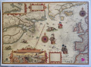 Image of the puzzle 1000, Educa, Mapa de Nueva Francia, Factory Sealed, Picture of the box