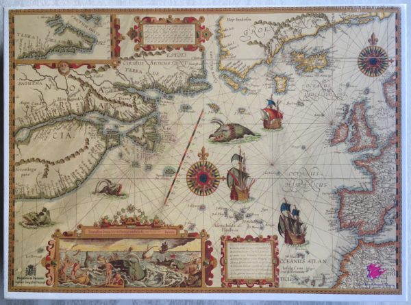 Image of the puzzle 1000, Educa, Mapa de Nueva Francia, Factory Sealed, Picture of the box