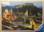 Image of the puzzle 1000, Ravensburger, Salzburg at Night, by Manfred Thonig, Complete, Picture of the box