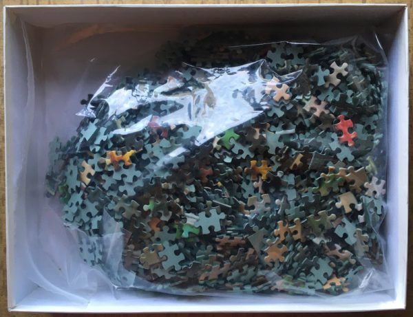 Image of the puzzle 1500, MB, The Kiss, by Frédéric Rolland, Complete, Picture of the bag