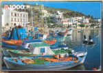 Image of the puzzle 1000, Jumbo, Skala-Patmos, Greece, Complete, Picture of the box