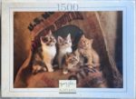 Image of the puzzle 1500, Nathan, Kittens, by Richard Stacks, Factory Sealed, Picture of the box