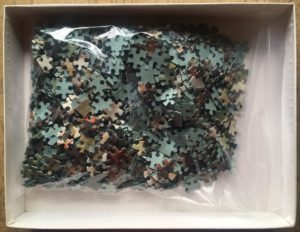 Image of the puzzle 1000, MB, The Island, by Josip Generalic, Complete, Picture of the bag