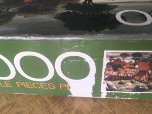 Image of the puzzle 1000, MB, The Island, by Josip Generalic, Complete, Detail of the box