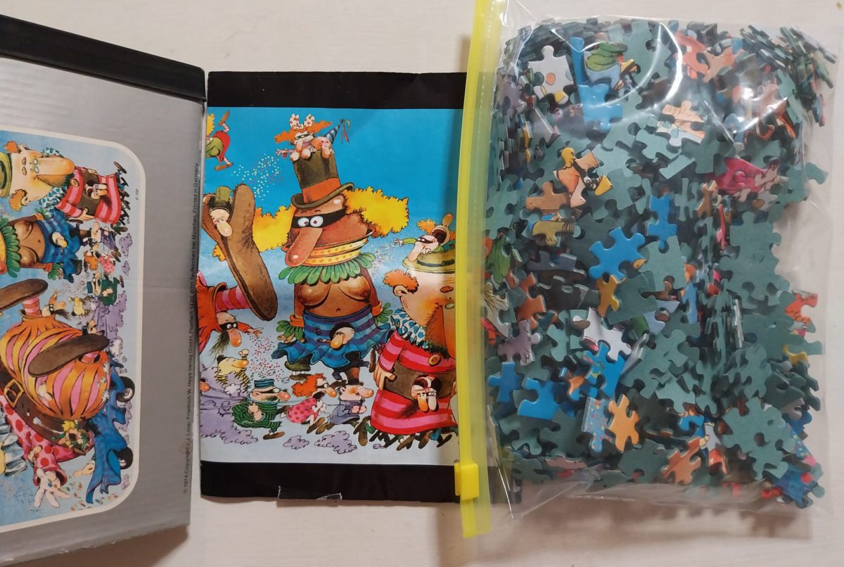 Image of the puzzle 500, Heye, Carneval in Rio, Jean-Jacques Loup, Complete, Picture of the bag