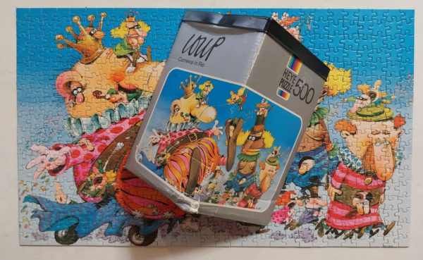 Image of the puzzle 500, Heye, Carneval in Rio, Jean-Jacques Loup, Complete, Picture of the contents