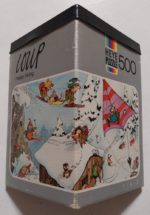 Image of the puzzle 500, Heye, Happy Skiing, by Jean-Jacques Loup, Complete, Picture of the box