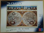 Image of the puzzle 3000, MB, Old Map, Willem Blaeu, Sealed Bag, Picture of the box