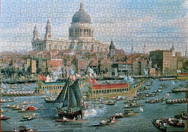 Image of the puzzle 1000, Gibsons, Lord Mayor's Day, Canaletto, Complete, Picture of the puzzle