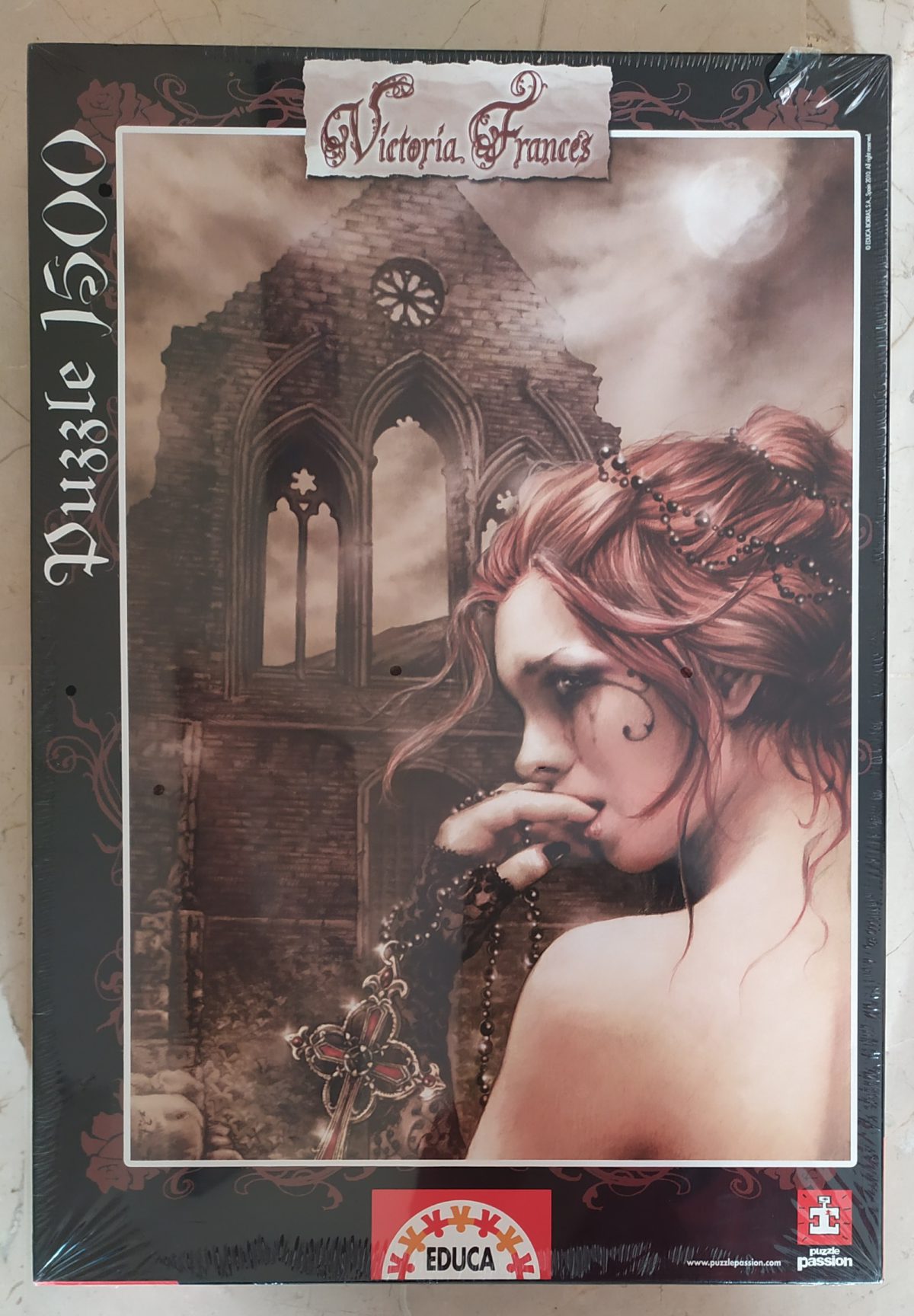 1500, Educa, Necross, Victoria Francés, Factory Sealed, Listed by Barebrain Image of the puzzle 1500, Educa, Necross, Victoria Francés, Factory Sealed, Picture of the box