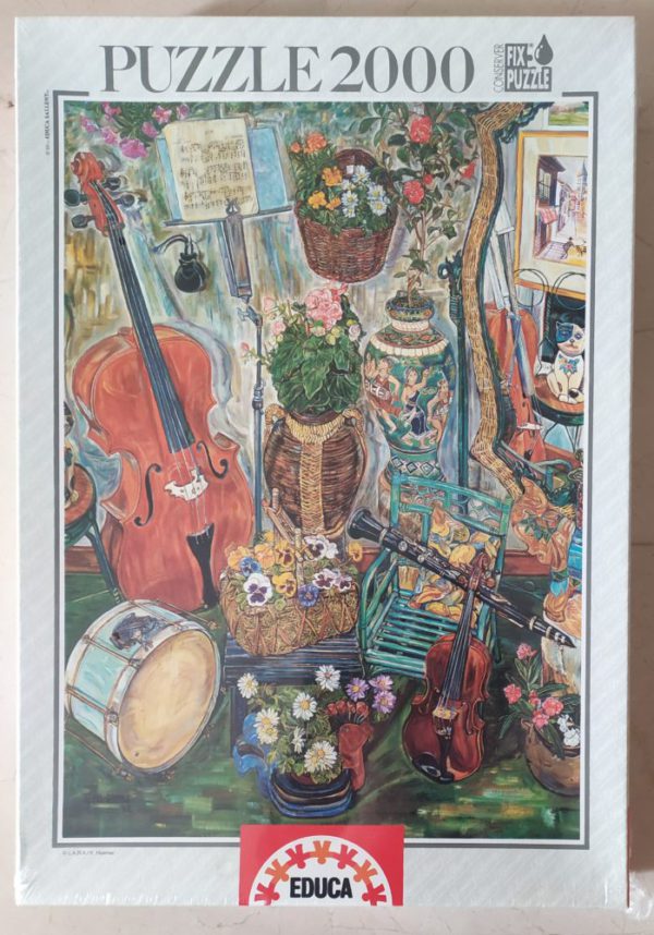 Image of the puzzle 2000, Educa, En Clave de Sol, Esperanza Huertas, Factory Sealed, Picture of the box