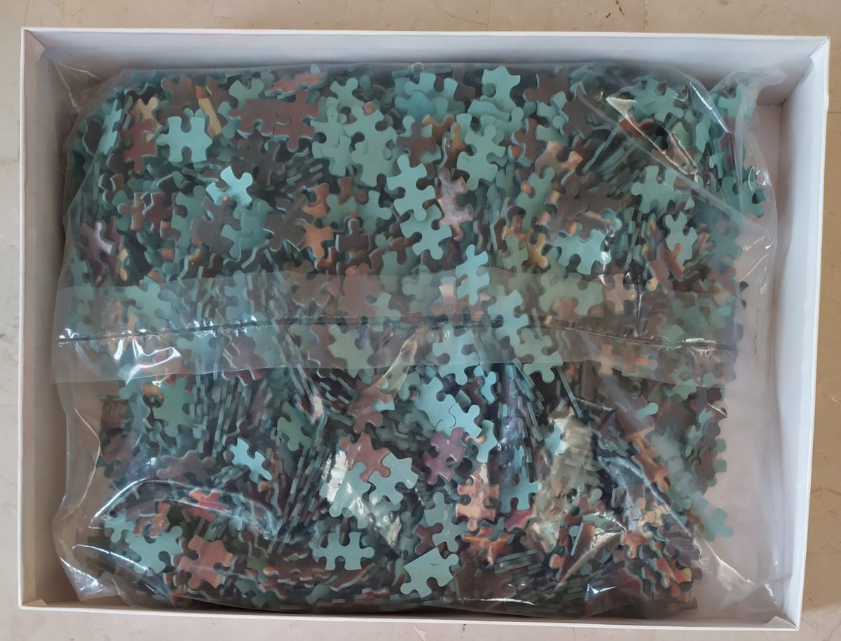 Image of the puzzle 2000, MB, The Coronation of the Emperor Napoleon, by Jacques-Louis David, Sealed Bag, Picture of the bag