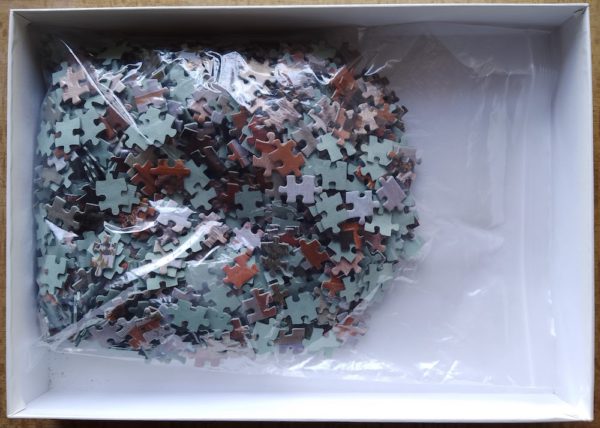 Image of the puzzle 1000, Nathan, The Cats, Madeleine Marcoux, Complete, Picture of the bag