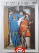 Image of the puzzle 1000, Educa, The Meeting on the Turret Stairs, by Frederick William Burton, Sealed Bag, PIcture of the box