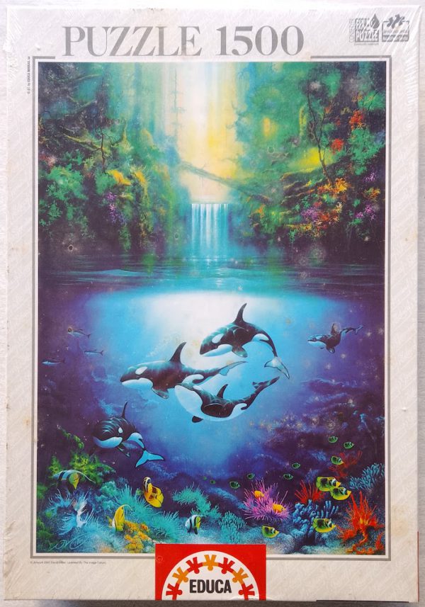 Image of the puzzle 1500, Educa, Sanctuary, by David Miller, Factory Sealed, Picture of the box