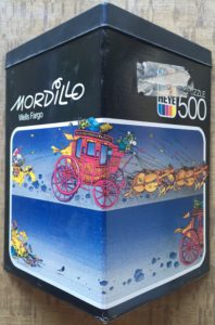 Image of the puzzle 500, Heye, Wells Fargo, by Guillermo Mordillo, Sealed Bag, Picture of the box