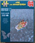 Image of the puzzle 500, Jumbo, Shark Mania, by Jan van Haasteren, Complete, Picture of the box