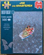 Image of the puzzle 500, Jumbo, Shark Mania, by Jan van Haasteren, Complete, Picture of the box