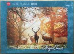 Image of the puzzle 1000, Heye, Stags, by Alex Saberi, Sealed Bag, Picture of the box