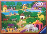 Image of the puzzle 280, Ravensburger, At the Zoo, by Hermann Wernhard, Complete, Picture of the box