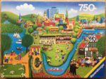 Image of the puzzle 750, Ravensburger, Sunday, by Jörn Meyer, Complete, Picture of the box
