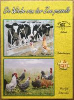 Image of the puzzle 2x1000, Wiebe van der Zee, Cock-a-doodle-doo Morning & Merrily Wandering Around, Complete, Picture of the box