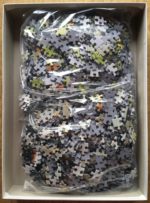 Image of the puzzle 2x1000, Wiebe van der Zee, Cock-a-doodle-doo Morning & Merrily Wandering Around, Complete, Picture of the bag