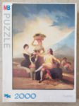 Image of the puzzle 2000, MB, The Grape Harvest, Francisco de Goya, Factory Sealed, Picture of the box