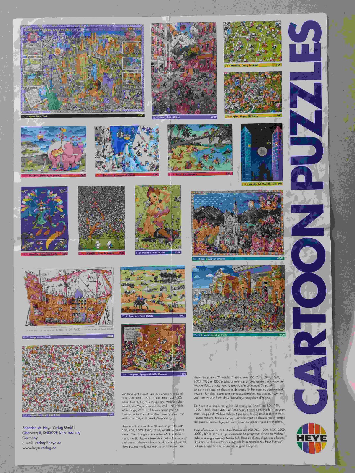 Image of the puzzle 8000, Heye, Berlin, Michael Ryba, Complete, Picture of the poster