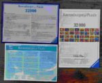 Image of the puzzle 32000, Ravensburger, Double Retrospect, Keith Haring, Sealed Bag, Picture of the contents