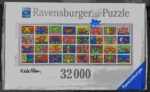 Image of the puzzle 32000, Ravensburger, Double Retrospect, Keith Haring, Sealed Bag, Picture of the box
