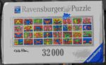 Image of the puzzle 32000, Ravensburger, Double Retrospect, Keith Haring, Sealed Bag, Picture of the box