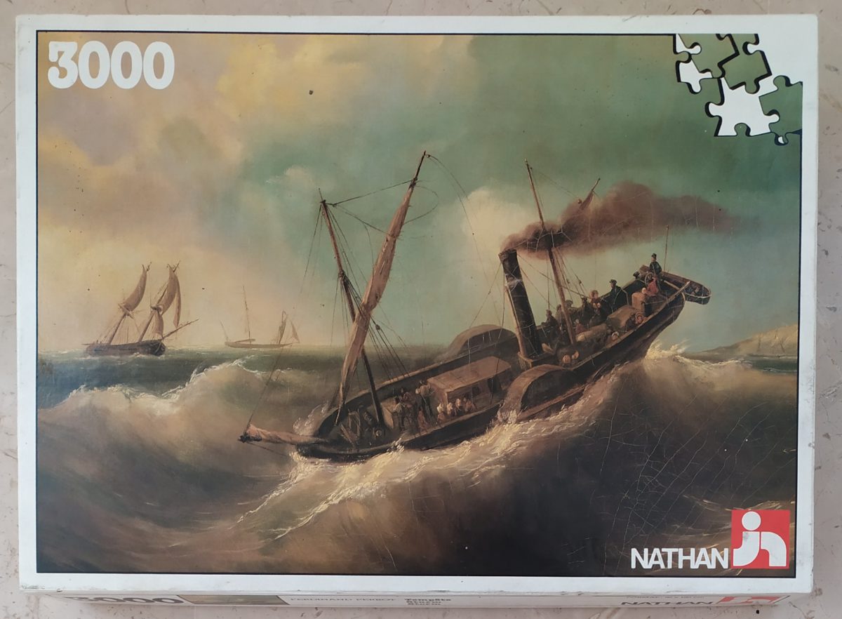 Image of the puzzle 3000, Nathan, Storm, Ferdinand Perrot, Sealed Bag, Picture of the box