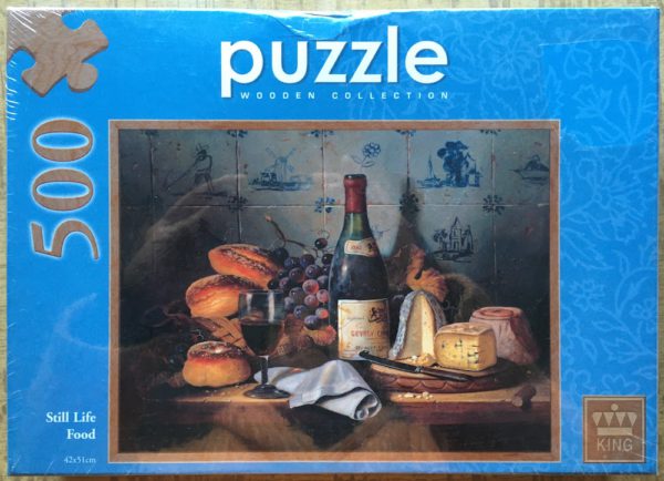 Image of the puzzle 500, King, Still Life Food, Factory Sealed, Picture of the box