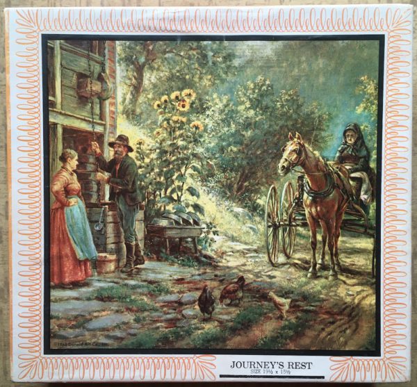 Image of the puzzle 500, Saalfield, Journey's Rest, Complete, Picture of the box