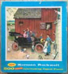 Image of the puzzle 500, Jaymar, Model T, Norman Rockwell, Complete, Picture of the box