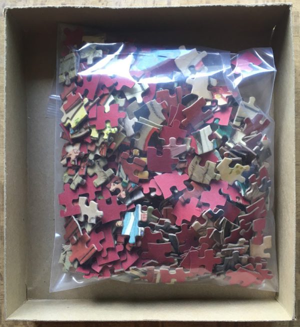 Image of the puzzle 500, Jaymar, Model T, Norman Rockwell, Complete, Picture of the bag