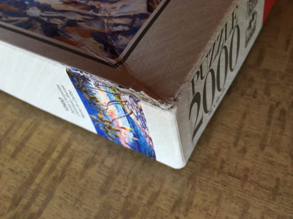 Image of the puzzle 2000, Educa, Caribbean Shores, by Waltraud von Schwarzbek, Sealed Bag, Picture of the corner
