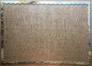 Image of the puzzle 1000, Flamenco, The Village, by Jan Brueghel the Elder, Complete, Picture of the border pieces