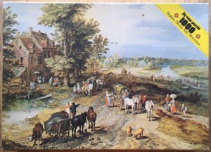 Image of the puzzle 1000, Flamenco, The Village, by Jan Brueghel the Elder, Complete, Picture of the box