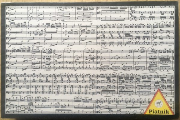 Image of the puzzle 1000, Piatnik, Musical Notes, Factory Sealed, Picture of the box