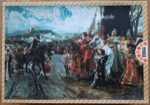 Image of the puzzle 8000, Educa, The Capitulation of Granada, by Francisco Pradilla, Sealed Bag, Picture of the box