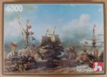 Image of the puzzle 4000, Nathan, Ruyter Sets off from Texel, by Eugène Isabey, Sealed Bag, Picture of the box