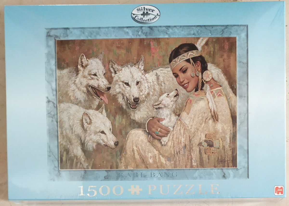 Image of the puzzle 1500, Jumbo, Kindred Spirits, Karl Bang, Factory Sealed, Picture of the box