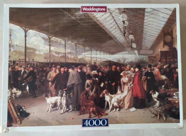 Image of the puzzle 4000, Waddingtons, Coming South, Perth Station, by George Earl, Sealed Bag, Picture of the box