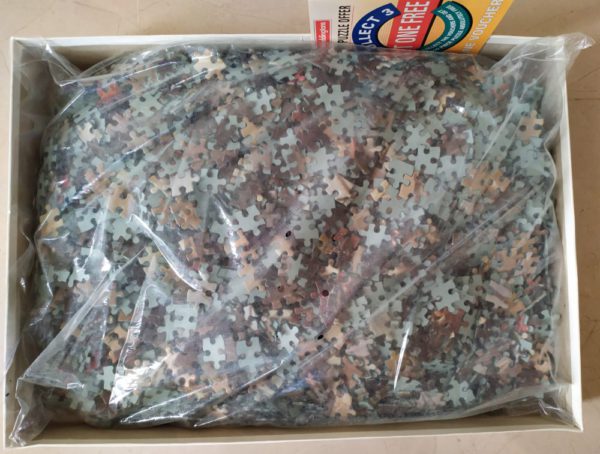 Image of the puzzle 4000, Waddingtons, Coming South, Perth Station, by George Earl, Sealed Bag, Picture of the box