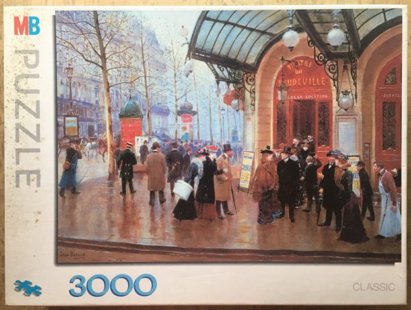 Image of the puzzle 3000, MB, Theatre du Vaudeville, by Jean Béraud, Complete, Picture of the box