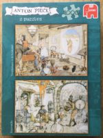 Image of the puzzle 1000×2, Jumbo, Magic Lantern in the Living Room & Copper Ko, by Anton Pieck, Complete, Picture of the box